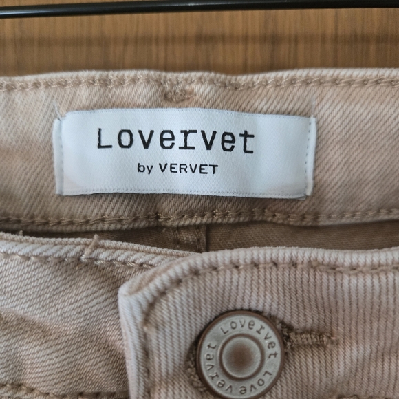 Distressed Tan Women Jeans - Picture 2 of 8